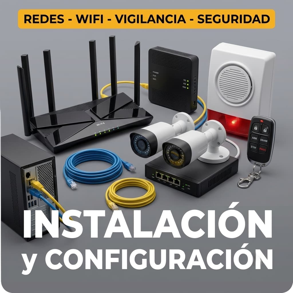 Redes, WiFi, vigilancia y seguridad